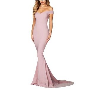 BNWT Nookie Allure Gown in Dusty Pink Small No Train